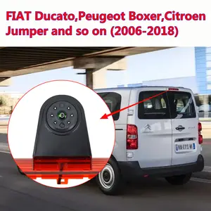 7 Inch Mirror Monitor With 3rd Brake Light Rear View Reverse Backup Camera Kit For Fiat Ducato Peugeot Boxer Citroen Jumper Van