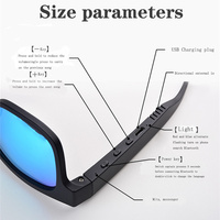 Nouvelles lunettes intelligentes de sport sans fil Lunettes de soleil audio avec matériel VR Lunettes de musique intelligentes