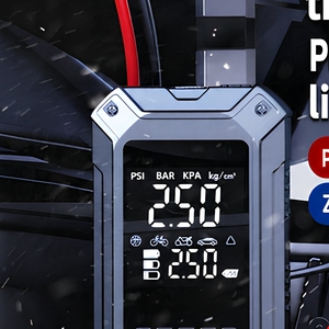 Inflador de Neumáticos de 12V, Arrancador de Emergencia Portátil de 1500A y 20000mAh con Pantalla Digital para Automóvil, Motocicleta y Bicicleta - Product Image 5