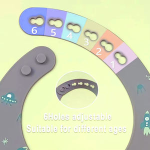 Bavoirs pour bébé en silicone souple imperméable sans BPA <span class=keywords><strong>Met</strong></span> Gala imprimé accessoires d'alimentation pour enfants fournitures pour bébés - Product Image 6