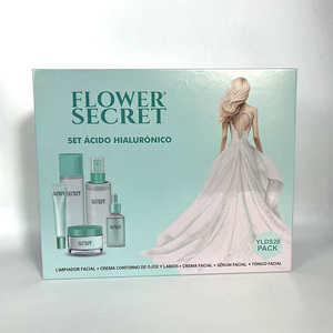 زهرة سر العلامة التجارية الخاصة الريتينول فيتامين C E حلزون الكولاجين حمض الهيالورونيك <span class=keywords><strong>Tumeric</strong></span> 24k الذهب الخالص مجموعة العناية بالبشرة - Product Image 2