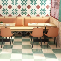 Banquette de restaurant en cuir PU de plusieurs couleurs moderne à usage commercial banquette de canapé utilisée meubles de restaurant avec dossier haut
