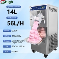 Machine à glace dure commerciale multifonctionnelle avec système de mélange et de congélation pour les magasins de crème glacée, les restaurants et les fabricants de boissons froides