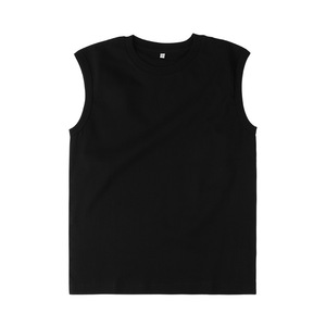 230g pesante 100% cotone gilet senza maniche t-shirt da <span class=keywords><strong>uomo</strong></span> casual sciolto donna spalla larga personalizzata t-shirt senza maniche pesante - Product Image 6