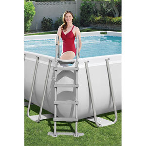 <span class=keywords><strong>Piscina</strong></span> Elevada Rectangular Bestway 56670 Power Steel de Acero, 4.88 m x <span class=keywords><strong>2.44</strong></span> m x 1.22 m, de Alta Calidad para Familias - Product Image 2