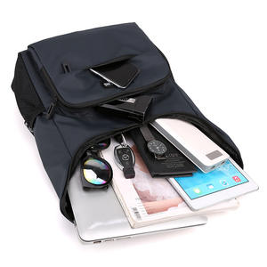 Sac à dos de voyage USB pour hommes, 20-35L, grande capacité, sangle détachable, couleur unie, sac de voyage de loisirs - Product Image 4