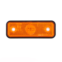 Feu de position et de dégagement LED oblong de 4 pouces x 1,2 pouce, avec lentille réflectrice, pour camion et remorque, conforme aux normes SAE/DOT/FMVSS108