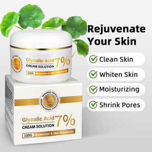 Cuidado DE LA PIEL Iluminador 7% Ácido glicólico <span class=keywords><strong>Crema</strong></span> facial <span class=keywords><strong>Hidratante</strong></span> <span class=keywords><strong>Crema</strong></span> iluminadora de la piel que reduce los poros - Product Image 4