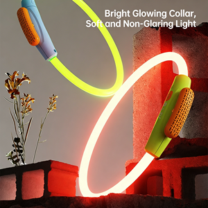 Collar Luminoso LED Recargable para Mascotas, Perros y Gatos, Anillo de Seguridad Luminoso Impermeable para Caminar por la Noche, Antipérdida - Product Image 5