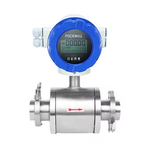 RS485 الرقمية منفصلة الحليب السائل المياه مقياس التدفق الكهرومغناطيسي المغناطيسي بطارية البيرة تعمل الطين الصحي - Product Image 1