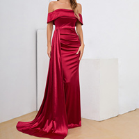 Ladies Night Club Evening Corset Prom Dresses Femme Maxi Thigh Split Satin Dress Women Sexy Louise Silk Dress