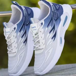 2026 New Breathable Mesh <b>Summer</b> Walking Sports <b>Shoes</b> for Men Trendy and Versatile White Thick Soled Casual <b>Shoes</b> - Product Image 4