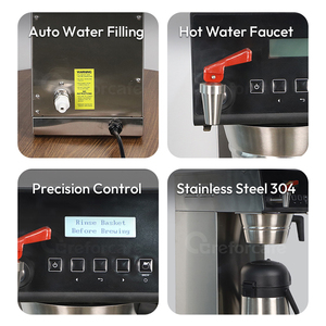 Cafetera de Goteo con Relleno Automático de Agua, Pantalla Fácil de Leer, Filtro para Café, Cafetera Comercial - Product Image 4