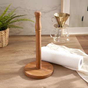 Support de rouleau de papier en bois d'olivier pour la maison et la cuisine - Product Image 2