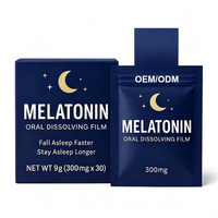Film oral à dissolution rapide de mélatonine, formule personnalisée ODM, pour un sommeil réparateur, soutien à la santé du sommeil, bandes orales pour adultes
