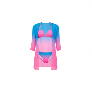 Costume da bagno intero modellante, coprente, sexy, monokini, taglia unica, con stampa A B C D - Product Image 2