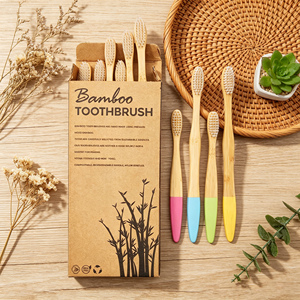 Spazzolino da Denti 100% Ecologico in Bambù per Adulti e Bambini, con Setole in Bambù - Product Image 3