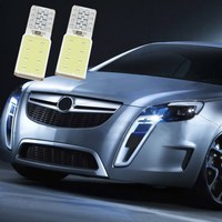 Lumière de positionnement de voiture 8 LED T10 W5W, double face transparente, COB, pour plaque d'immatriculation, décodage haute luminosité 12V