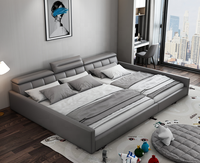 Lit Moderne Multifonctionnel en Cuir - Vente Flash