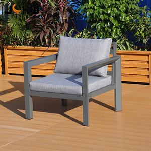 Best Seller moderno divano da <span class=keywords><strong>giardino</strong></span> esterno in alluminio Set soggiorno da <span class=keywords><strong>pranzo</strong></span> cortile mobili da <span class=keywords><strong>giardino</strong></span> rimovibili in metallo Top Seller - Product Image 2