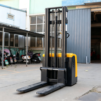 Nouveau chariot élévateur électrique sur pied 2T, hauteur de levage maximale 2,5 m, chariot élévateur pour entrepôt de conteneurs, manutention et transport de matériaux