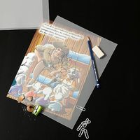 Papier vélin transparent blanc en pâte de bois anti-ondulation pour emballage cadeau et artisanat