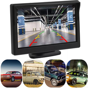 Iposter Car Rear View Kit 5 "Monitor + 18 LED IR đảo ngược sao lưu máy ảnh 12-24V xe tải RV - Product Image 2