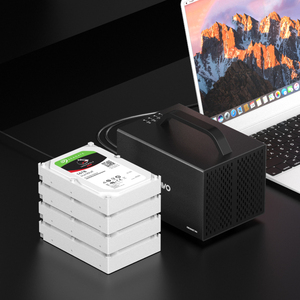 Nhôm Bốn-bay Loại C HDD bao vây với USB 10Gbps phần mềm Đột kích chức năng cho 3.<span class=keywords><strong>5</strong></span> inch SATA HDD trên Win8 trên - Product Image 5