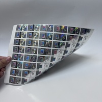 Etiqueta Adhesiva con Número de Serie y Holograma de Código QR 3D