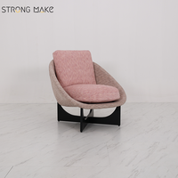 Chaise d'appoint moderne nordique maison hôtel luxe Style japonais boucle douce chaise de loisirs rembourrée pour salon ou bureau à domicile