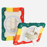 Pour Samsung Galaxy Tab A9 Plus 11 pouces X210 X215 étui en silicone défenseur avec bandoulière
