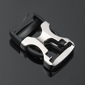 Hebilla de Liberación Lateral de Metal Jiuyuan, Aleación de Zinc Plateada, Accesorios Duraderos para Bolsos, Mochilas y Ropa - Product Image 1