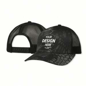 Sombrero de camionero de espuma de pana de 5 paneles al por mayor, gorras de malla de alta calidad con logotipo personalizado bordado en 3D para uso en exteriores - Product Image 3