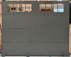 Porte <span class=keywords><strong>de</strong></span> <span class=keywords><strong>garage</strong></span> automatique motorisée en acier <span class=keywords><strong>de</strong></span> style chinois moderne JFD, isolée, sectionnelle, marron, pour maison, villa - Product Image 4