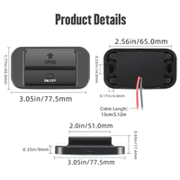Chargeur rapide PD 120W pour bus, camping-car et yacht, avec double port USB et interrupteur électronique à bouton-poussoir, compatible avec les modèles QC30+ et QC30