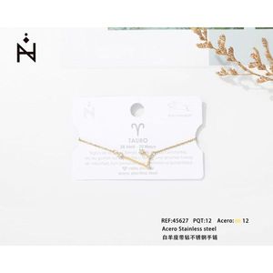 Bracciale Aries in acciaio inossidabile con zirconi cubici per gioielli da donna alla moda - Product Image 2