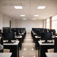 Solution complète de laboratoire linguistique : Terminal Cloud, Mini PC, Moniteur commercial, Casque audio, Logiciel d'enseignement interactif