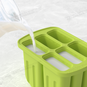 Moules à sucettes glacées 6 cavités en silicone sans BPA, moules à glaces maison en silicone - Product Image 5