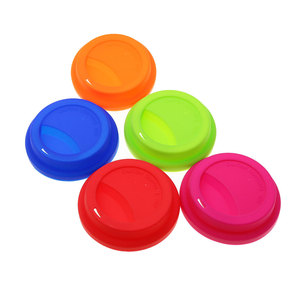 9.5 cm Anti-Dust Spill-Proof <b>Reusable</b> Travel Mug Lid Silicone Coffee <b>Cup</b> Cover Tea <b>Cups</b> Saucers Replacement for Convenient - Product Image 6