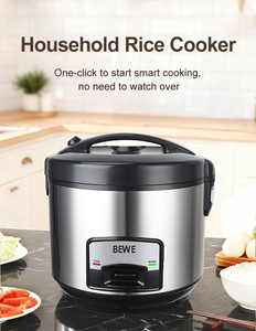 Factory Wholesale Hot Selling 2L/3L/4L/5L/6L Stainless Steel Rice Cooker for Household and Hotel Use Stainless Steel Housing Dur - Product Image 1