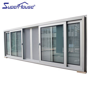 Miami Dade Slider Impact Sliding <span class=keywords><strong>Window</strong></span> Hurricane Impact Windows dengan Shutters - Product Image 1