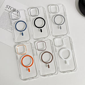 Étui en PC transparent de haute qualité pour la série 17, design sportif, anneau magnétique résistant aux chocs, support de caméra en plastique - Product Image 3