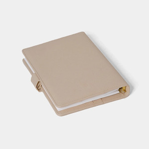 <strong>Custom</strong> <strong>Inserts</strong> 30mm Gold Ring Luxe <strong>Planner</strong> Pebble Leather Binder A5 Relief - Product Image 3