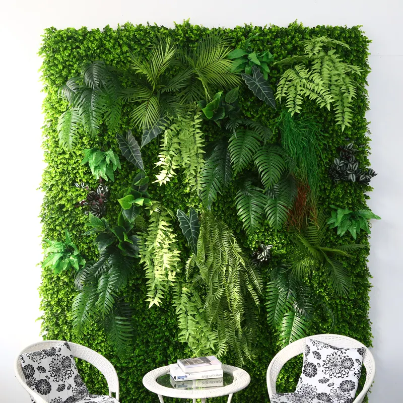 Wholesale beautiful decorative vertical artificial indoor plant wall green wall panels grass wall for home decor