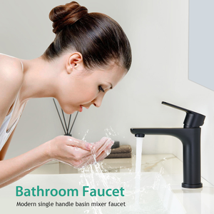 Grifo de Baño Moderno de Acero Inoxidable 304 con una Sola Manija, Diseño Delgado, Grifo para Lavabo, Venta al por Mayor - Product Image 2