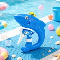 Pistolet à eau Requin à double mode de pulvérisation pour enfants, idéal pour l'été, la plage et la piscine