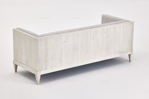 Modern Scandinavian-Style Minimalist <strong>White</strong> Pine Fabric Sofa Other Furniture Recycled Pine for Hotel Living Room Decorative - Product Image 3