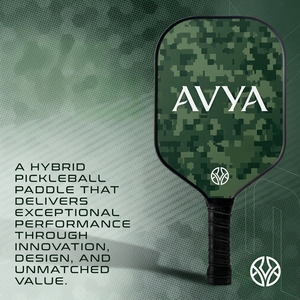 Pala de Pickleball Profesional AVYA Vintage Midnight Botanical T700 de Fibra de Carbono Cruda con Núcleo de 16 mm, 227 g, Cara Híbrida, Serie Designer - Product Image 2