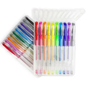 LOW MOQ HOTE venta precio barato 10 piezas color escritura suave juego de bolígrafos de gel coloreado para estudiante de la escuela