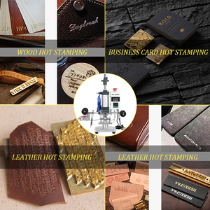 Machine pneumatique de gaufrage à chaud pour cuir, papier et bois – Presse à chaud pneumatique - Product Image 3